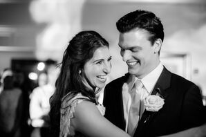 Large Rose Boutonniere on Theory Suit