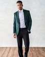 The Black Tux Emerald Shawl Jacket Tuxedo Green Tuxedo - thumbnail - 4