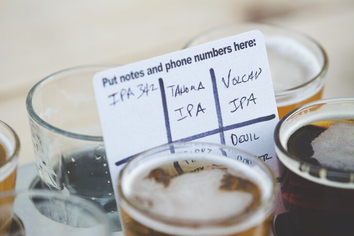 Beer Order Card, White and Blue