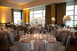 White Reception Centerpieces