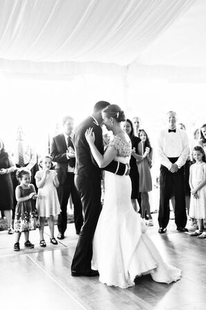First Dance in Tented Reception Space