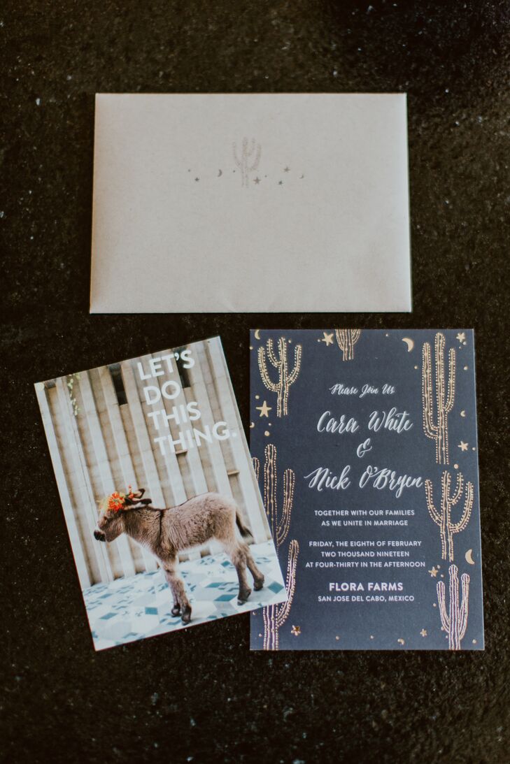 Modern Mexico-Inspired Wedding Invitation
