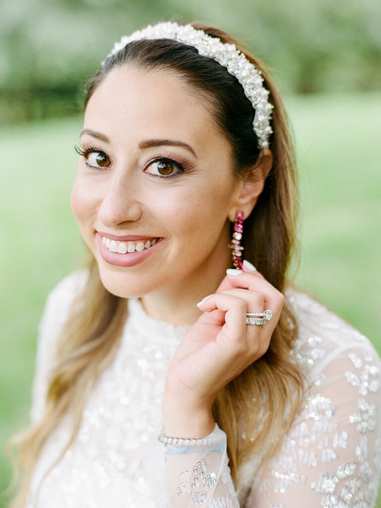 wedding eye makeup hazel eyes rose gold eyeshadow