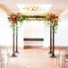 Wedding Chuppah With Red and Orange Flowers