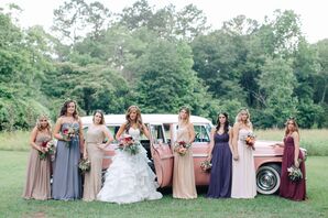Neutral-Toned Bridesmaid Attire