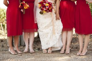 Red Bridesmaids Dresses