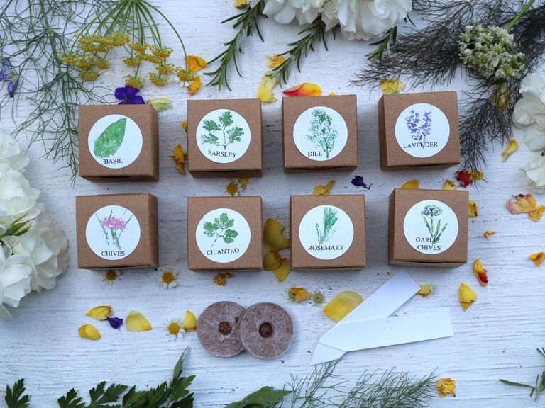 Eco Friendly Wedding Favors Herb Kits