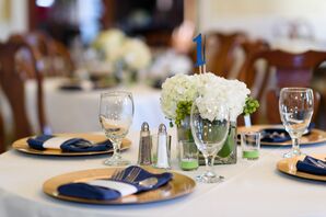 DIY Hydrangea and Hypericum Centerpieces