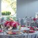 Silver and Fuchsia Dining Tables