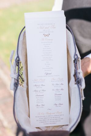 Ceremony Programs With Butterfly Motif