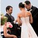 The couple chose to host both the ceremony and reception at a seaside resort, and naturally, a nautical theme emerged. Susan and Sean set the mood with blue invitations that included a few well-placed graphics—an anchor, a flag, and a sailboat, among others.