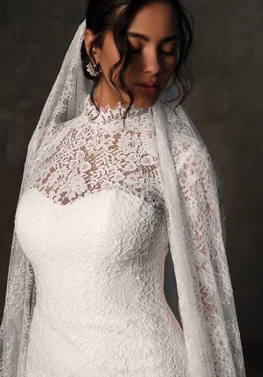 Essense of Australia D4455 Column Wedding Dress - 4