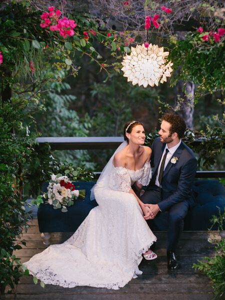 Idina Menzel's wedding dress