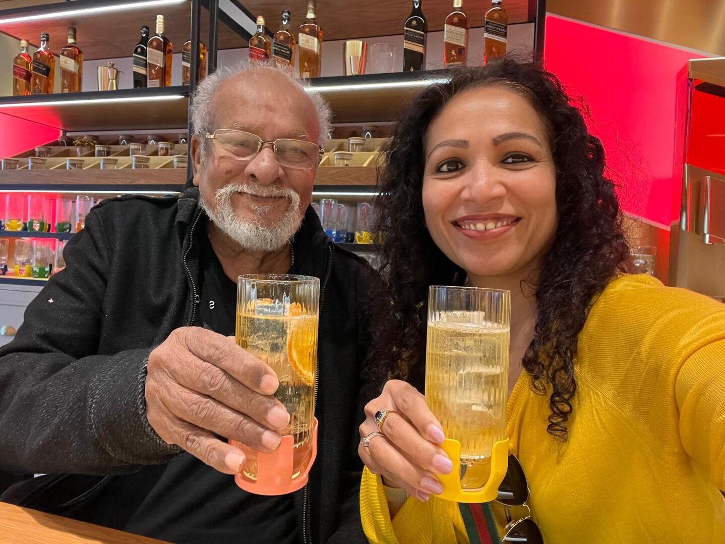 Picture of Dr Ashok with his favourite child Anila Srikanth Jayaraman