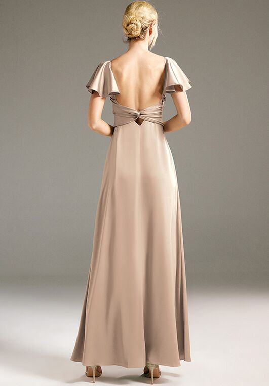 AW Bridal AW LOTUS DRESS V-Neck and Plunge Bridesmaid Dress - 2