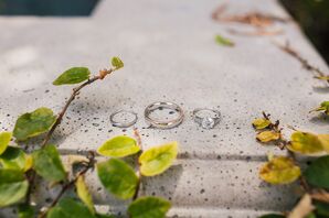 Traditional Set of Silver Wedding Rings