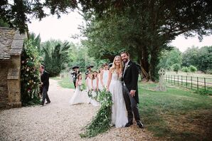 Bohemian Couple in English Garden
