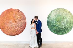 Bride and Groom at Mason Fine Art