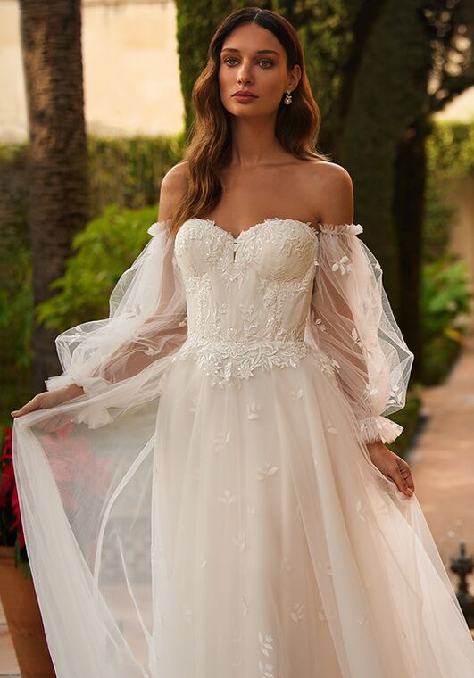 Moonlight Collection J6894 A-Line Wedding Dress - 2