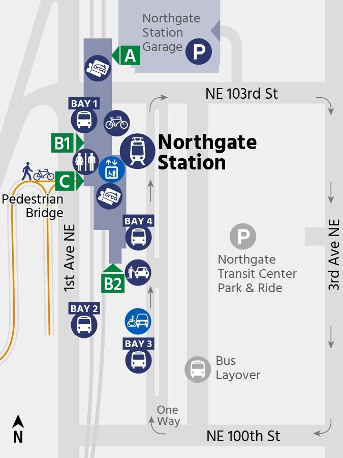 Picture of Northgate Station- Light Rail Station