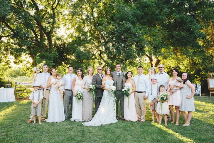 Blush and Tan Wedding Party