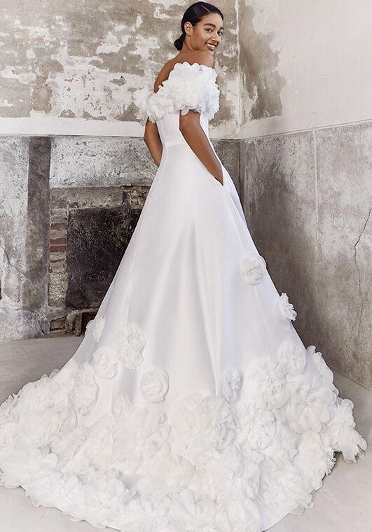 Viktor&Rolf Mariage FLORAL-OFF-THE-SHOULDER-GOWN A-Line Wedding Dress - 2