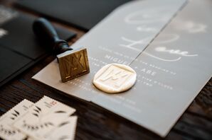 Custom Monogram Wax Seal for Wedding Invitations