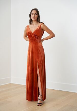 B2 Bridesmaids by Jasmine B253064 V-Neck Bridesmaid Dress