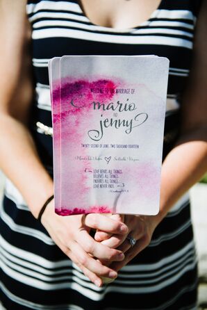 Program Fans with a Pink Design