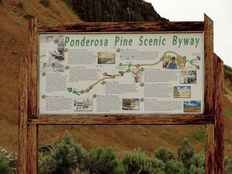 Picture of Ponderosa Pine Scenic Byway Sign