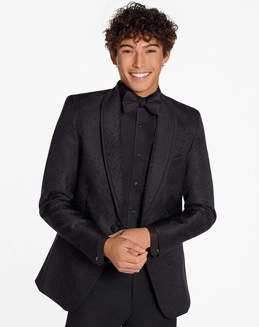 BLACKTIE NIGHT VINE Black Wedding Tuxedo Black Tuxedo - 4