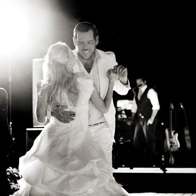 The couple shared their first dance to The Best Is Yet to Come by Michael Bublé. It's a classic, Amanda says.
