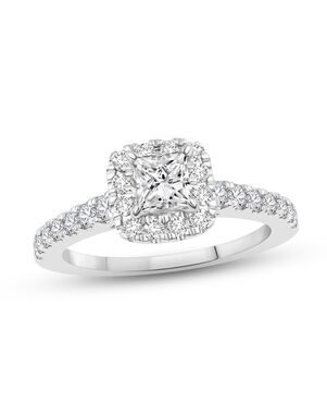 Kay Jewelers Glamorous Princess Cut Engagement Ring