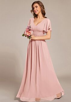 Ever-Pretty ES02360 V-Neck and Plunge Bridesmaid Dress