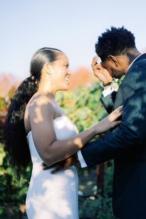 First Look at Wedding in Yountville, California