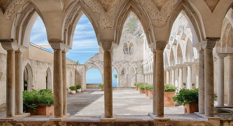 The wedding ceremony will take place at Anantara Convento di Amalfi Grand Hotel.

The ceremony will begin promptly at 5:00 PM, so please plan to be seated by 4:45.

Following the ceremony, guests will move directly into the cocktail hour and reception, where we’ll celebrate together overlooking the Amalfi Coast.