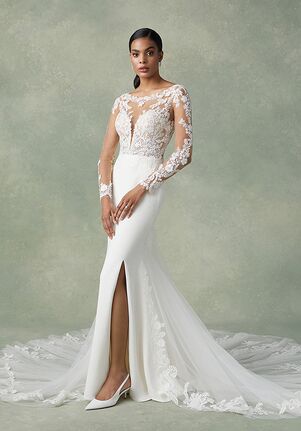 Illusion Neckline Wedding Dresses