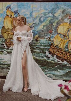Amalfi Passion collection by Ricca Sposa Maia 24-020 A-Line Wedding Dress