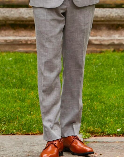 BLACKTIE SHARKSKIN Black & White Wedding Suit Grey Tuxedo - 2