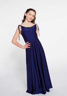 Bari Jay Flower Girls 2251-jr Blue Flower Girl Dress and Ring Bearer Outfit