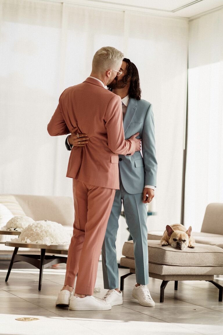Sam Anthony and Erik Velasquez Frenchy Toast Wedding Elopement first look