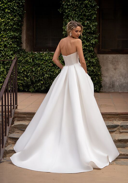 Moonlight Tango T171 Ball Gown Wedding Dress - 2