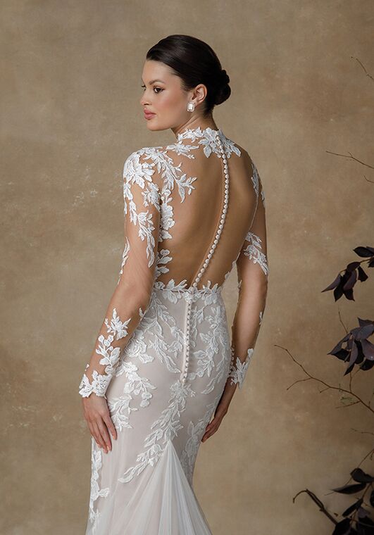 Justin Alexander Ginger Fit-and-Flare Wedding Dress - 4