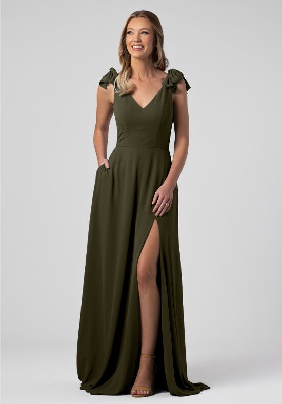 Kennedy Blue Leah V-Neck and Plunge Bridesmaid Dress - 1