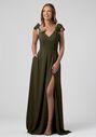 Kennedy Blue Leah V-Neck and Plunge Bridesmaid Dress - thumbnail - 1