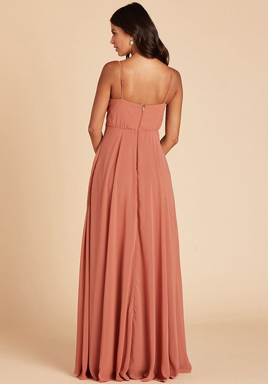 Birdy Grey Kaia Dress in Terracotta V-Neck Bridesmaid Dress - 2