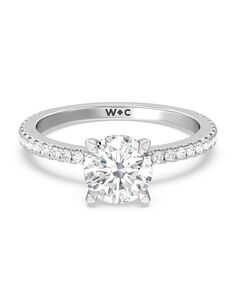With Clarity Glamorous Princess, Cushion, Emerald, Radiant, Round, Oval Cut Engagement Ring