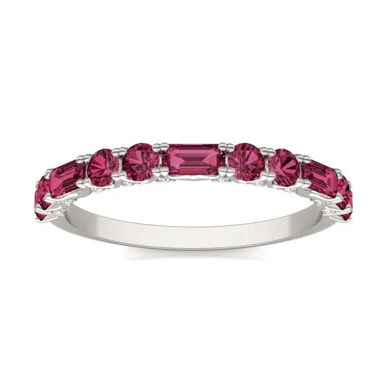 Red ruby ring from Charles & Colvard for your 15th wedding anniversary