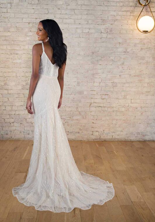 Stella York 7686 Column Wedding Dress - 3