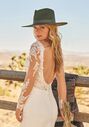 Lillian West 66253 Fit-and-Flare Wedding Dress - thumbnail - 3